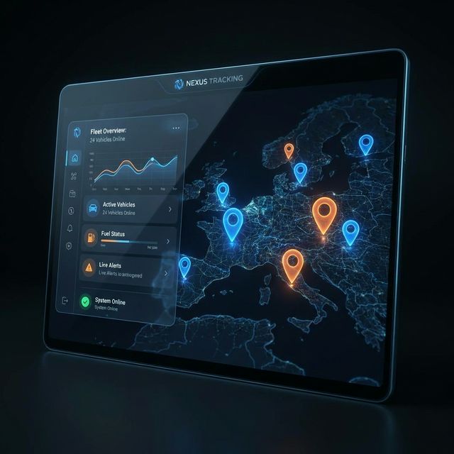 GPS Tracking Interface Map Dashboard